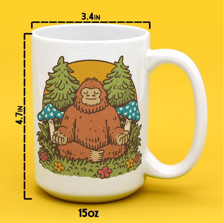 Meditating Bigfoot Mug