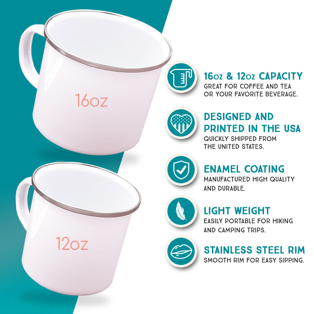 Floral Chicken Camp Mug