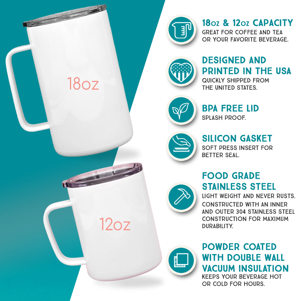 Gothic Classics Books Insulated Travel Mug