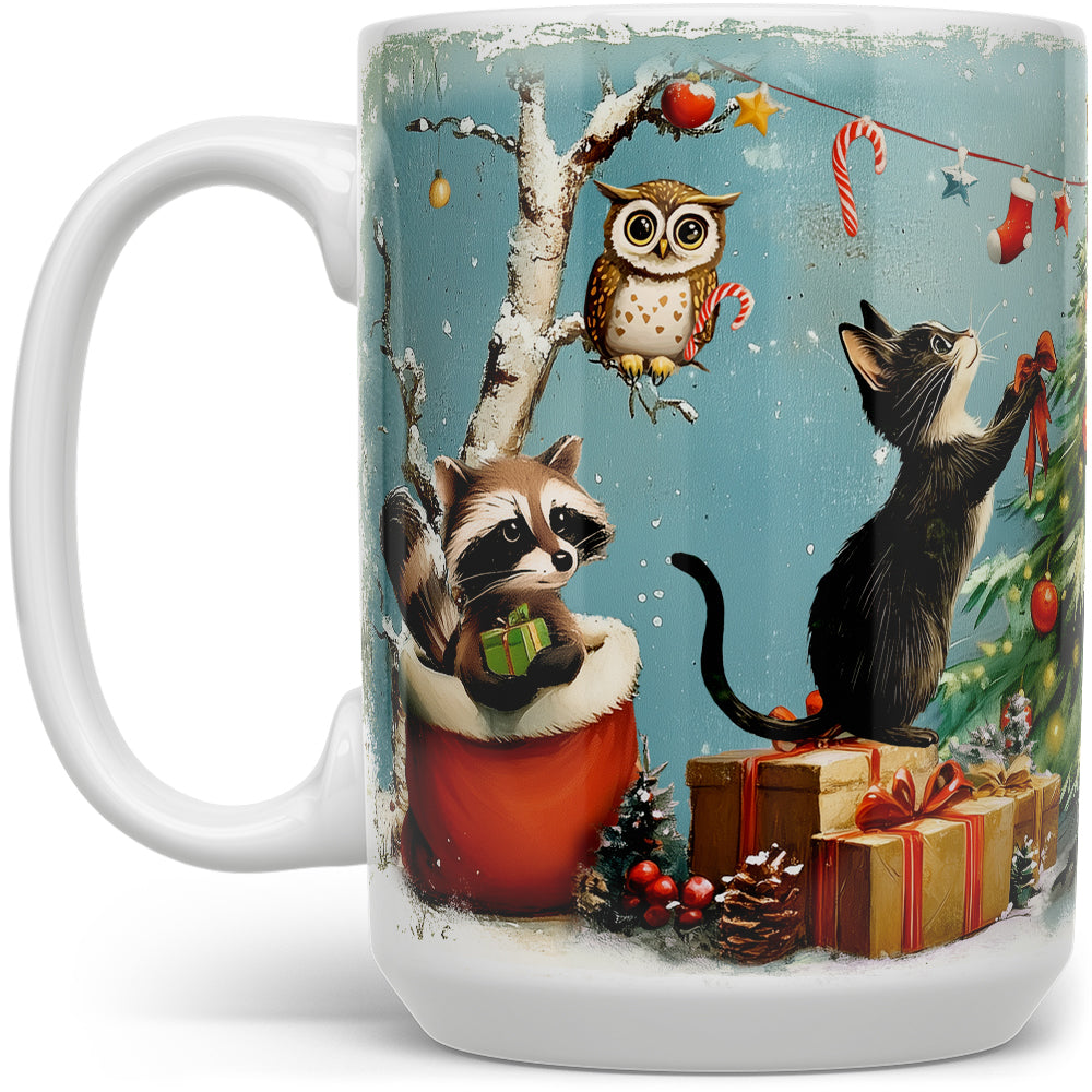 Festive Animals Holiday Mug