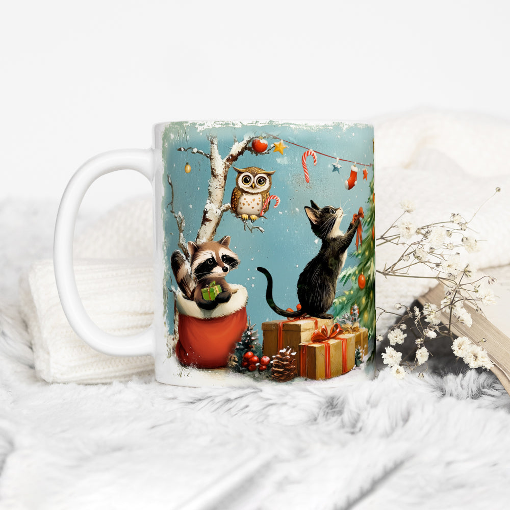 Festive Animals Holiday Mug