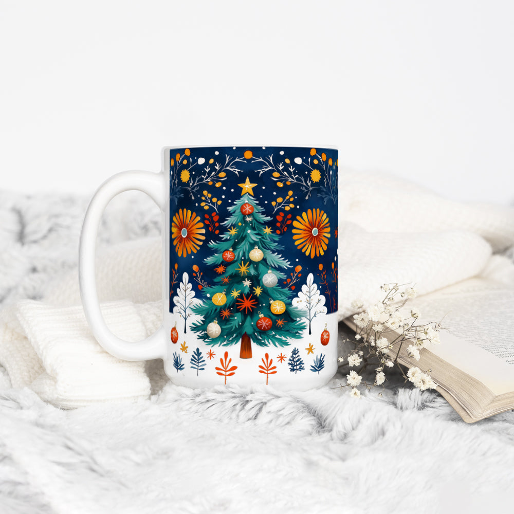 Festive Christmas Tree Mug