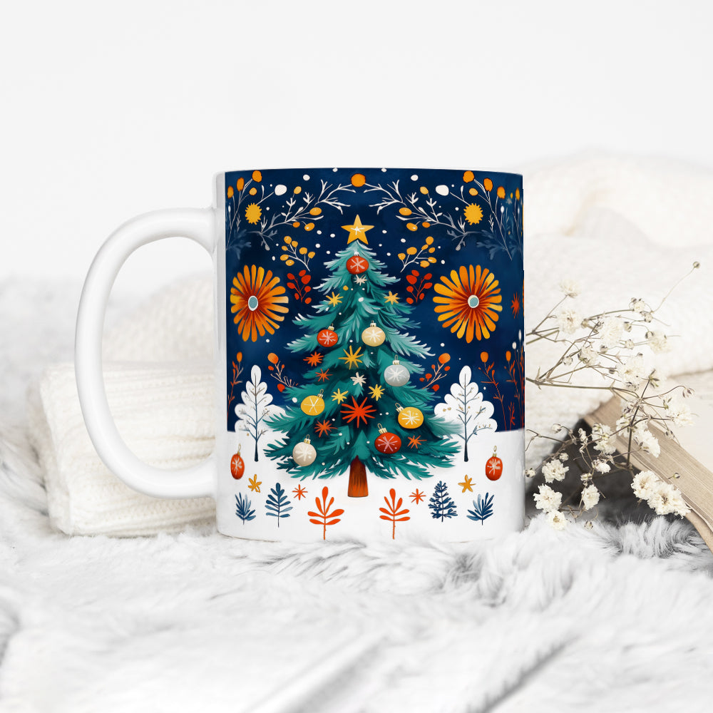 Festive Christmas Tree Mug