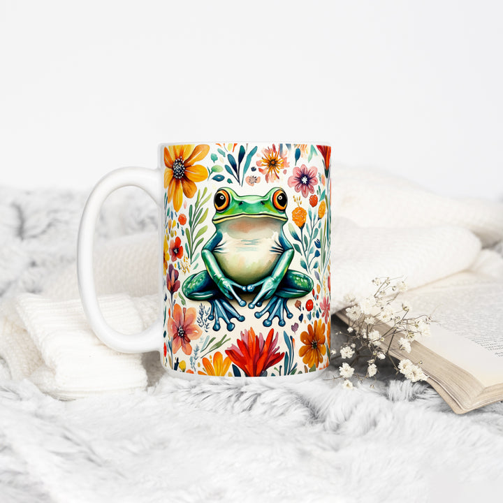 Floral Frog Mug