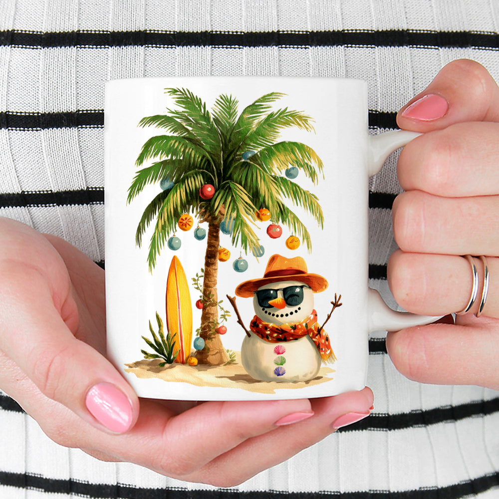 Beach Snowman Mug