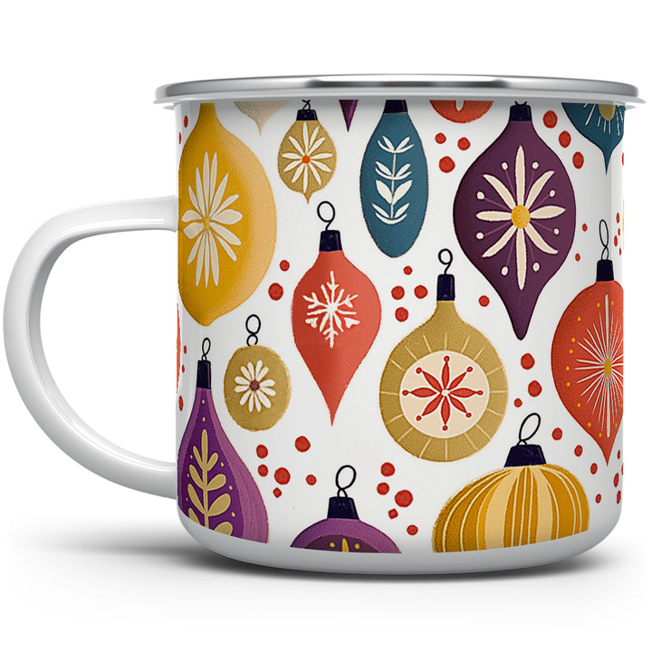 Vintage Christmas Ornaments Camp Mug