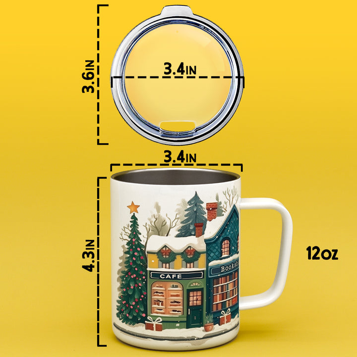Holiday Storefront Shops Insulated Travel Mug