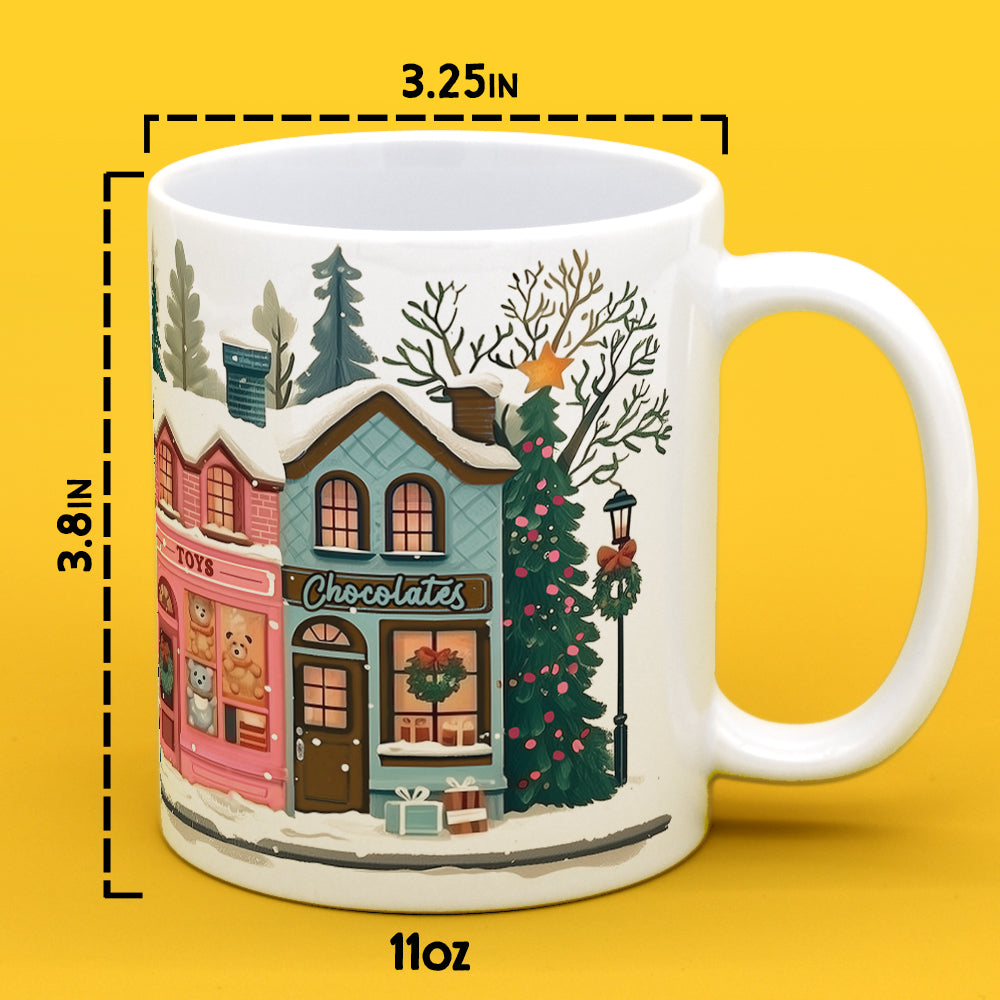 Holiday Storefront Shops Mug