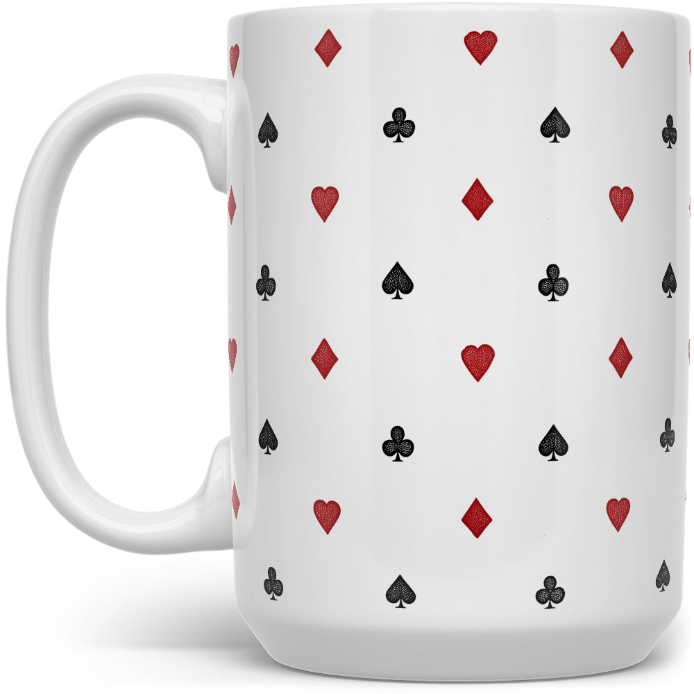 Playing Card Suit Pattern Mug