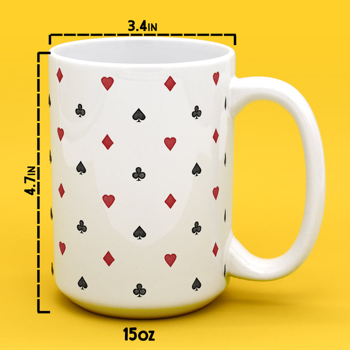 Playing Card Suit Pattern Mug