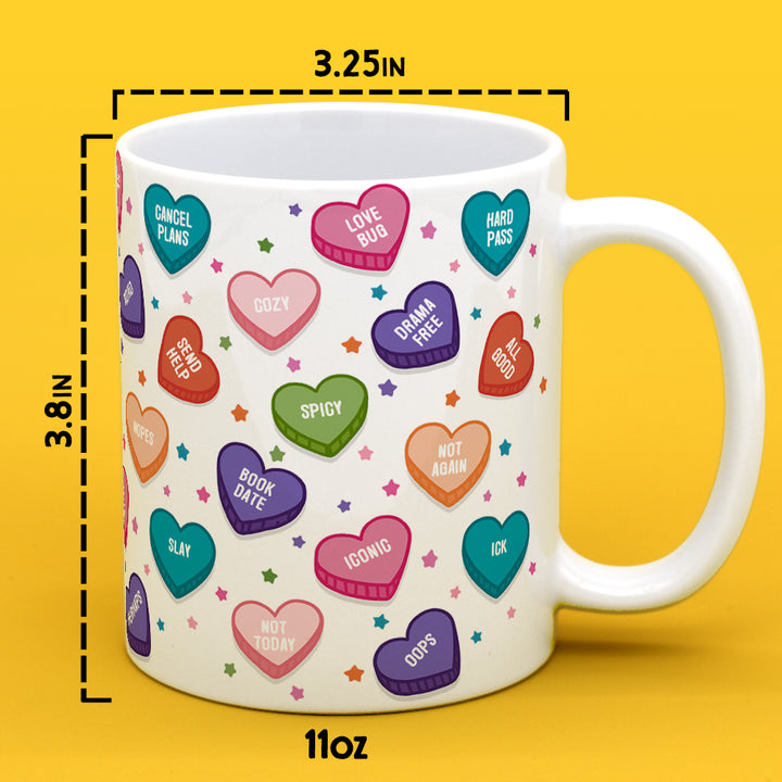 Candy Conversation Hearts Mug