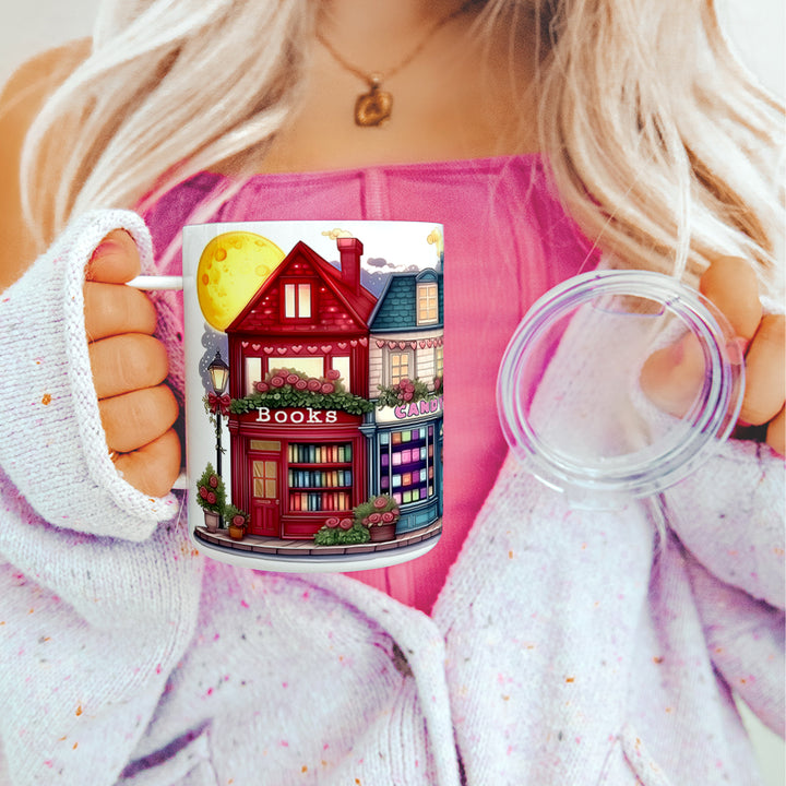 Valentine's Storefront Shops Insulated Travel Mug