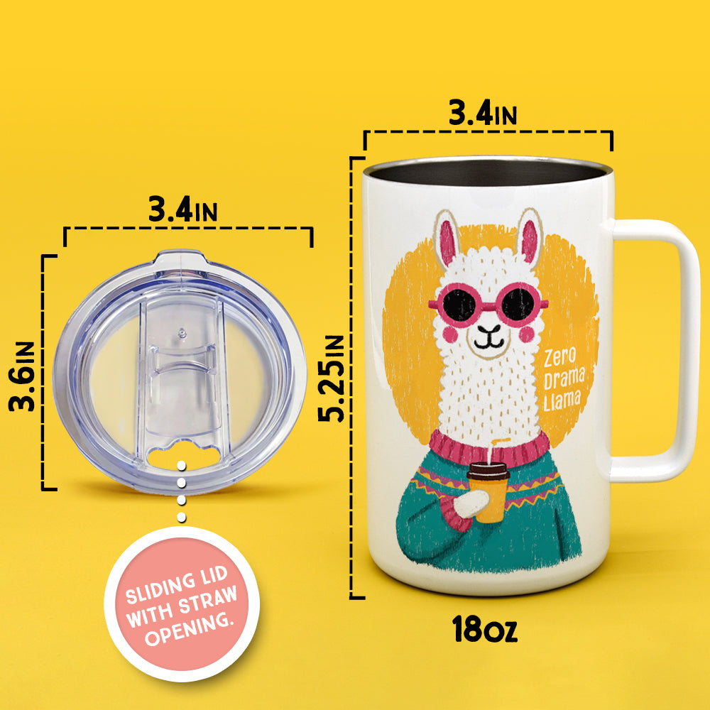 Zero Drama Llama Insulated Travel Mug