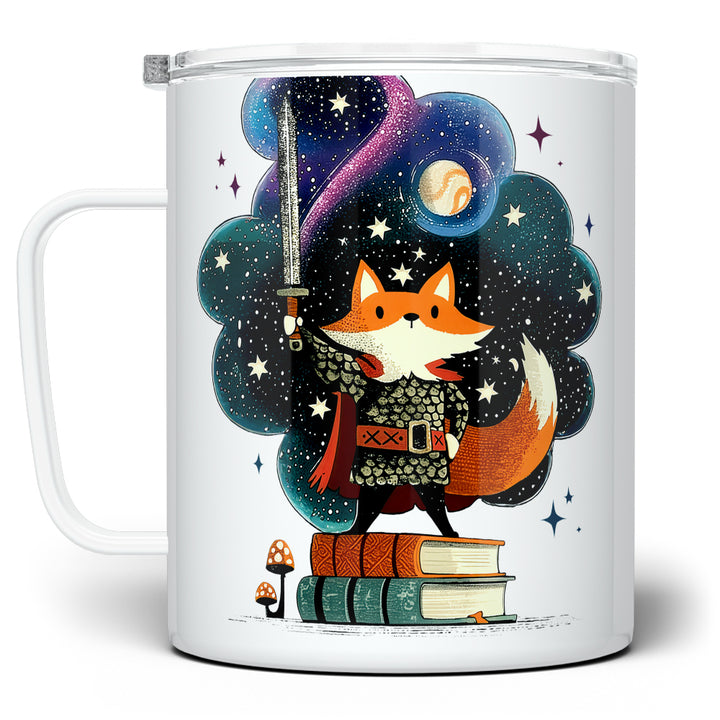 Bookish Fox Knight Insulated Travel Mug