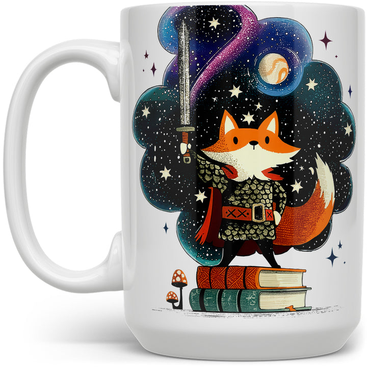 Bookish Fox Knight Mug