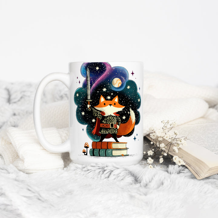 Bookish Fox Knight Mug