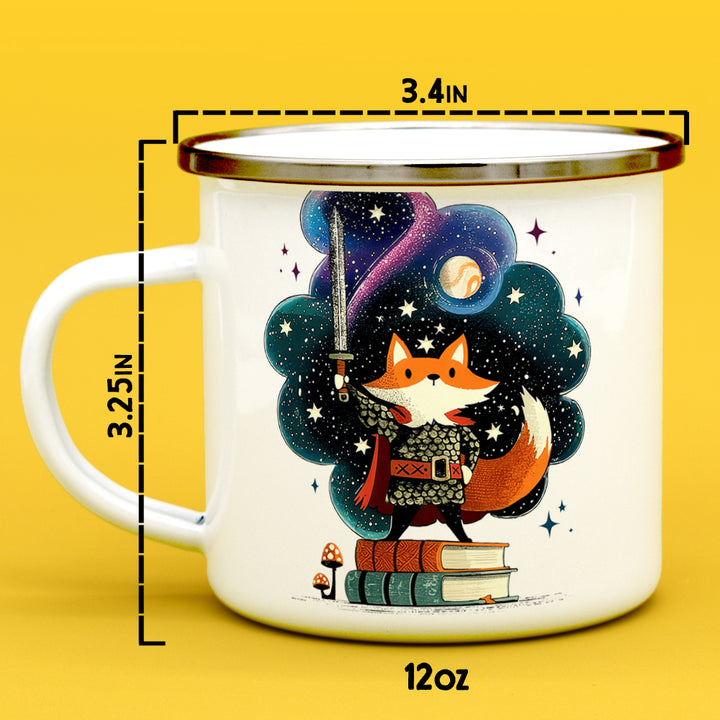 Bookish Fox Knight Camp Mug