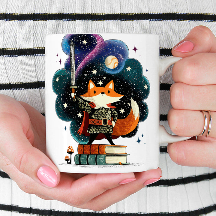 Bookish Fox Knight Mug