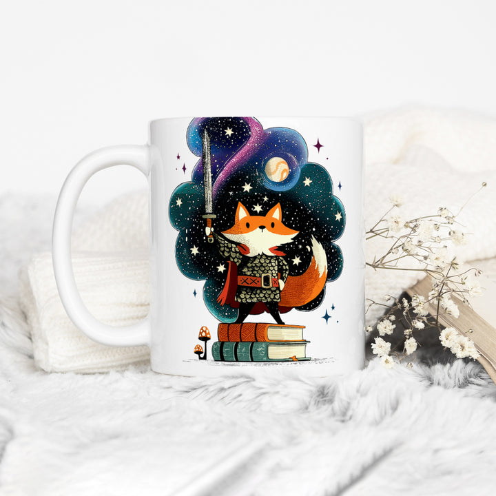 Bookish Fox Knight Mug