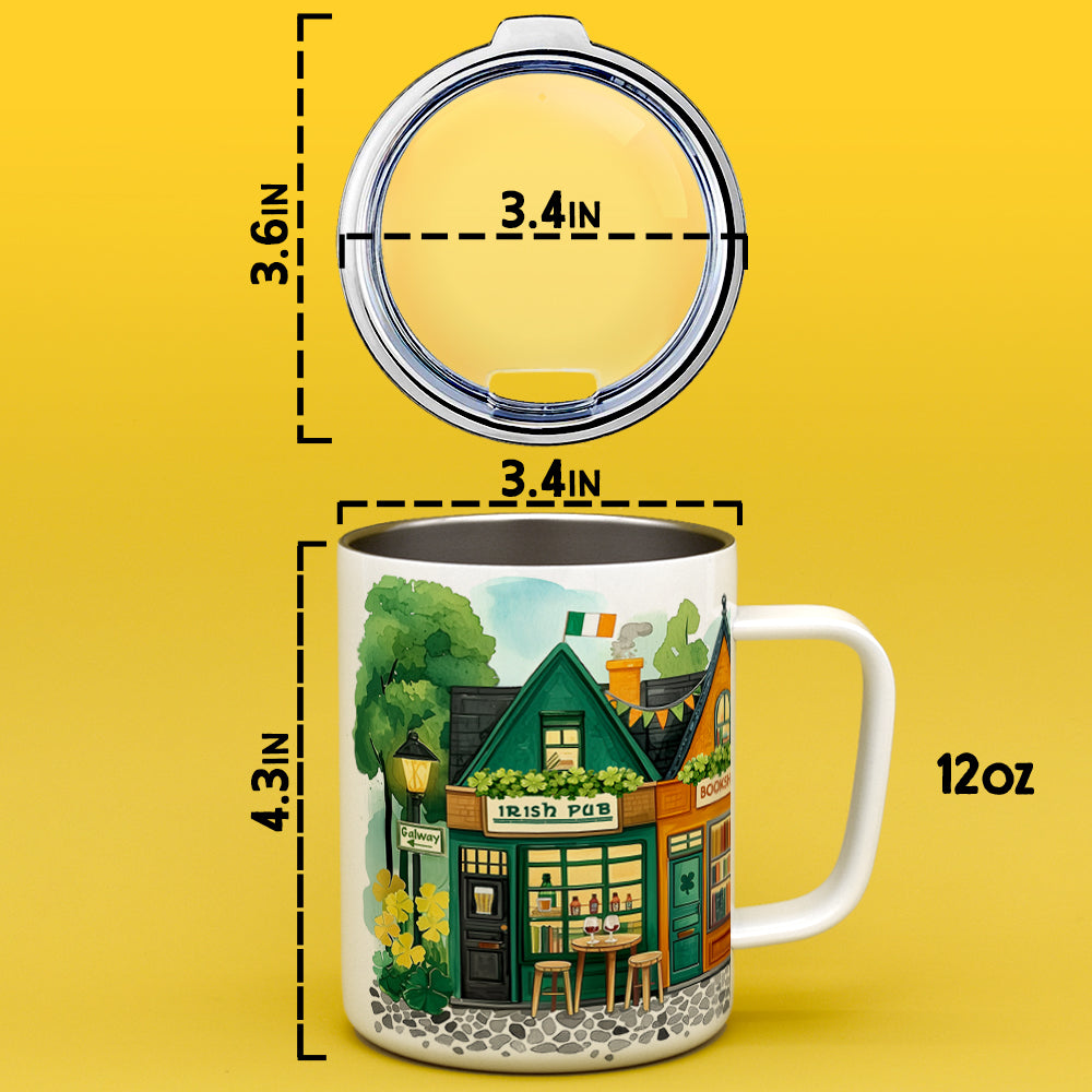 St. Patrick's Storefront Shops Insulated Travel Mug