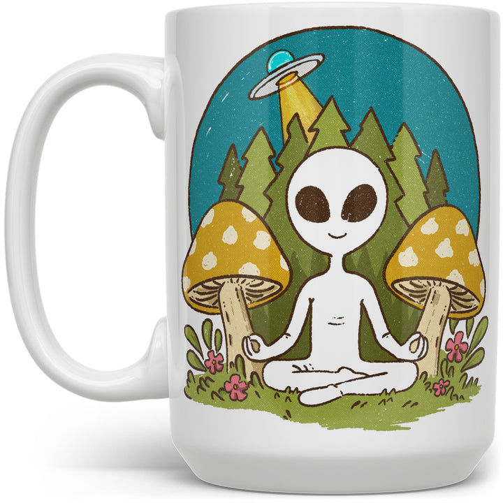 Meditating Alien Mug