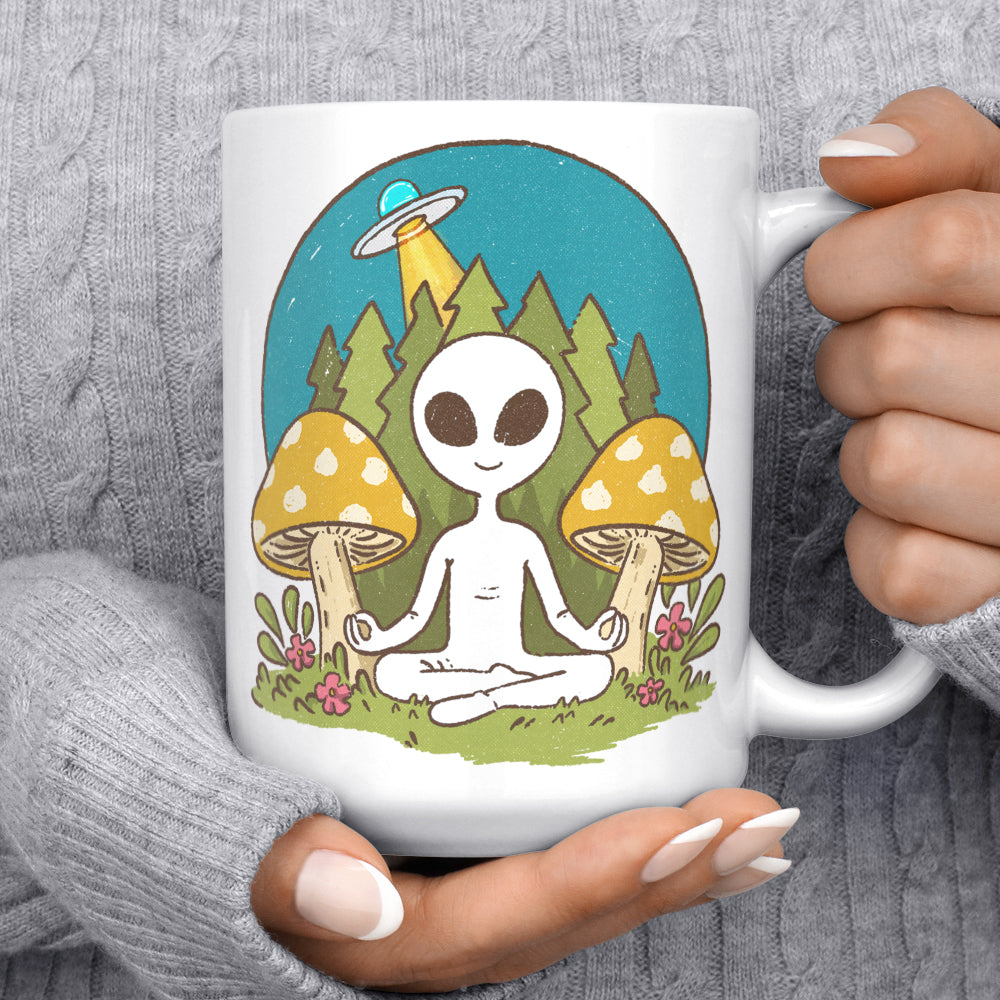 Meditating Alien Mug