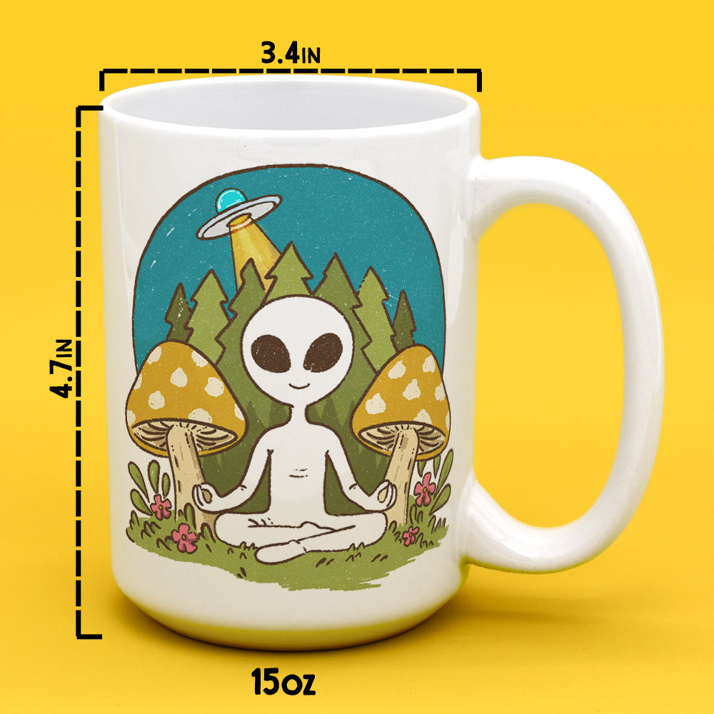 Meditating Alien Mug