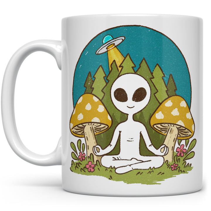 Meditating Alien Mug