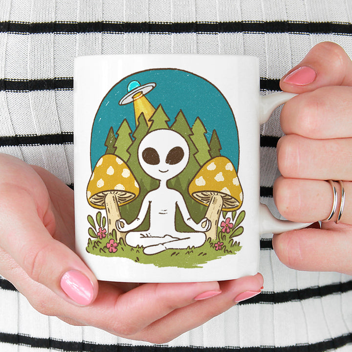 Meditating Alien Mug