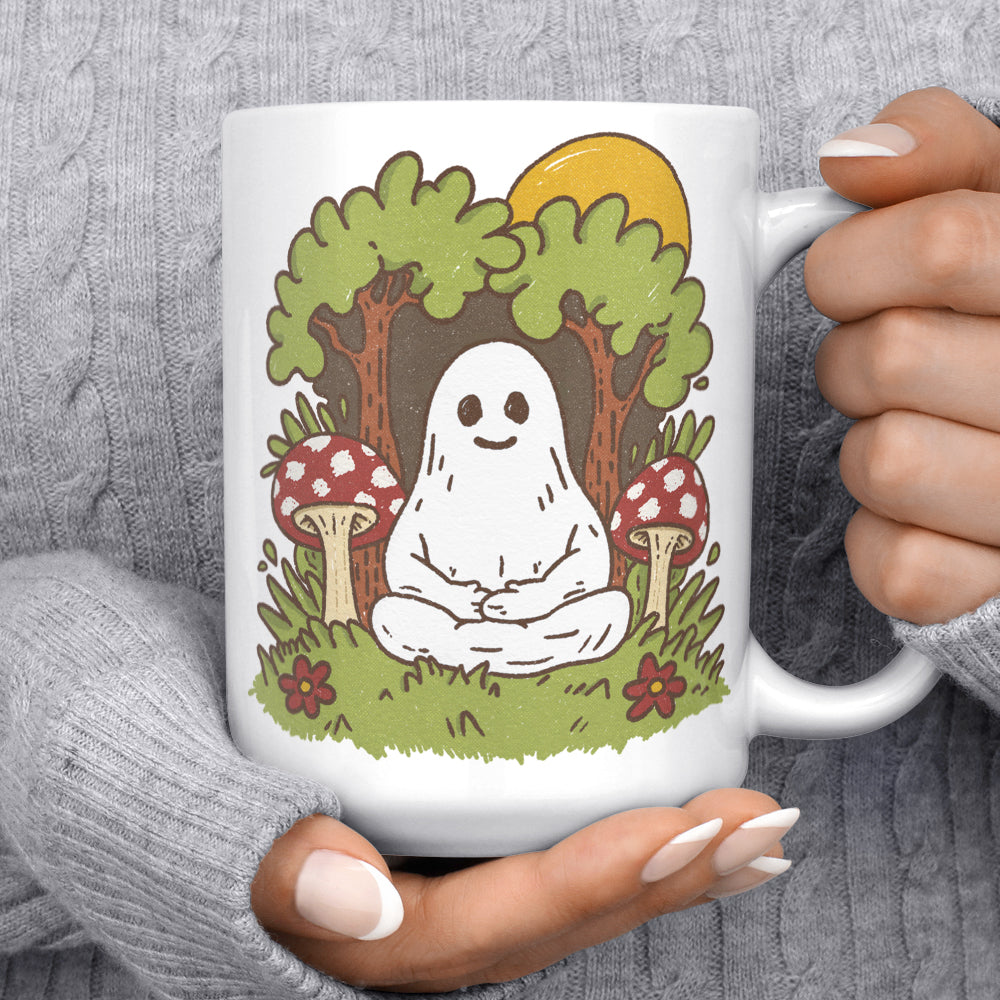 Meditating Ghost Mug