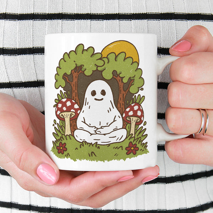Meditating Ghost Mug