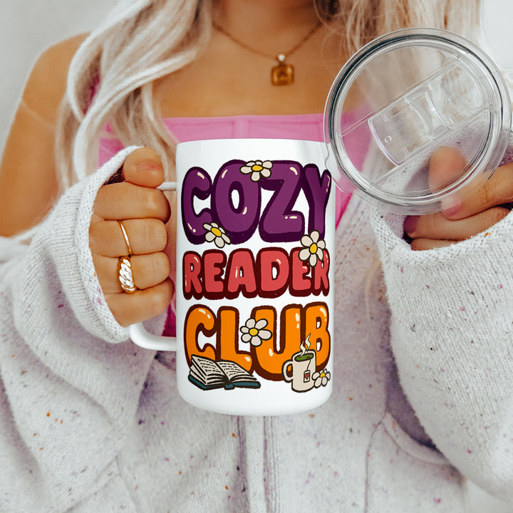 Cozy Reader Club Insulated Travel Mug