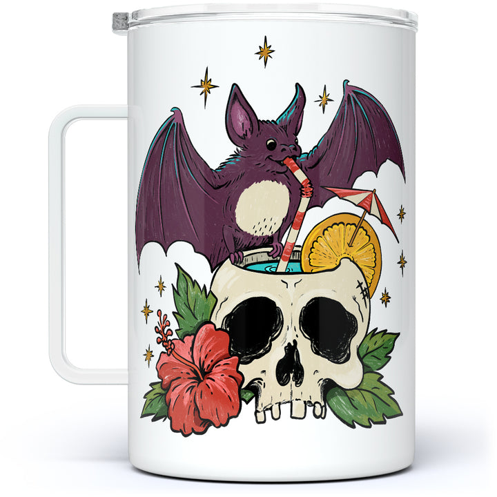Tiki Bat Insulated Travel Mug
