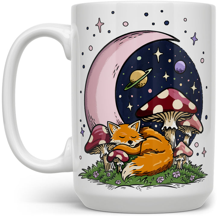 Sleeping Moon Fox Mug