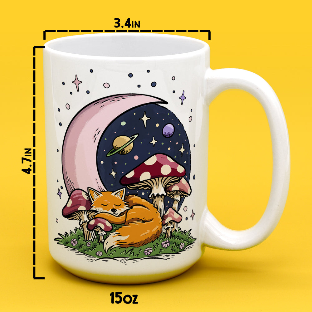 Sleeping Moon Fox Mug