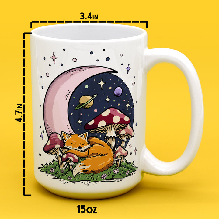 Sleeping Moon Fox Mug