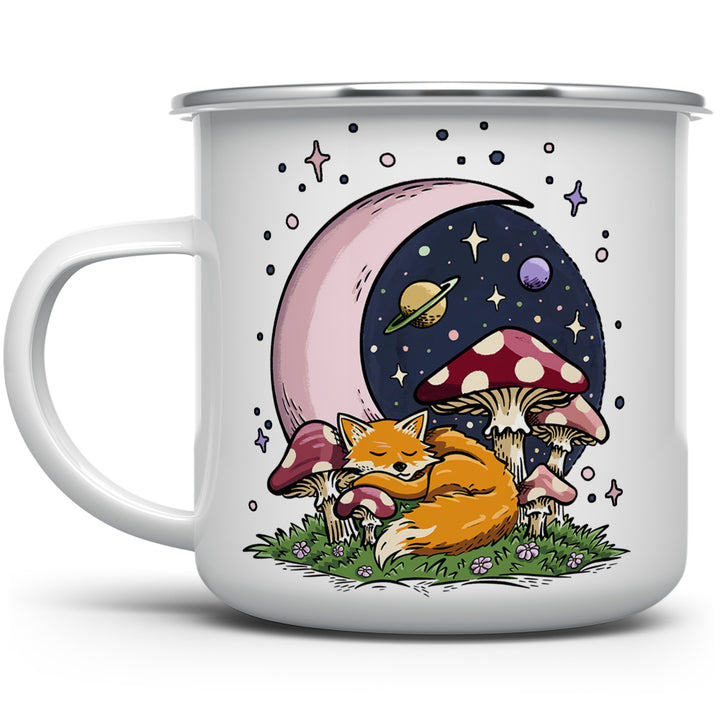 Sleeping Moon Fox Camp Mug