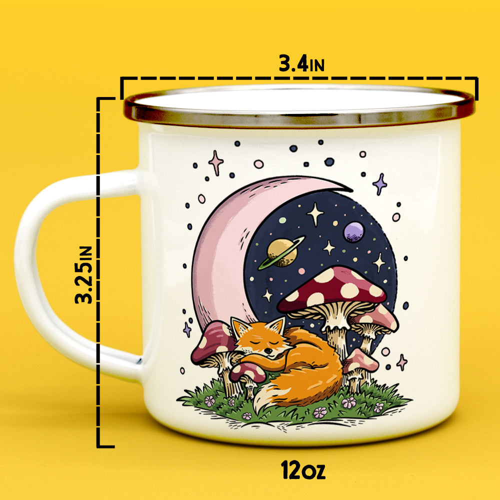 Sleeping Moon Fox Camp Mug