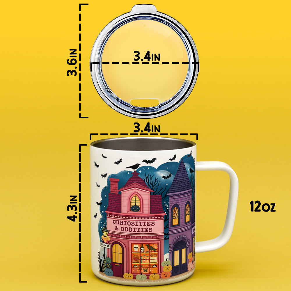 Halloween Storefronts Insulated Travel Mug