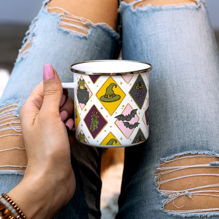 Witchy Pattern Camp Mug