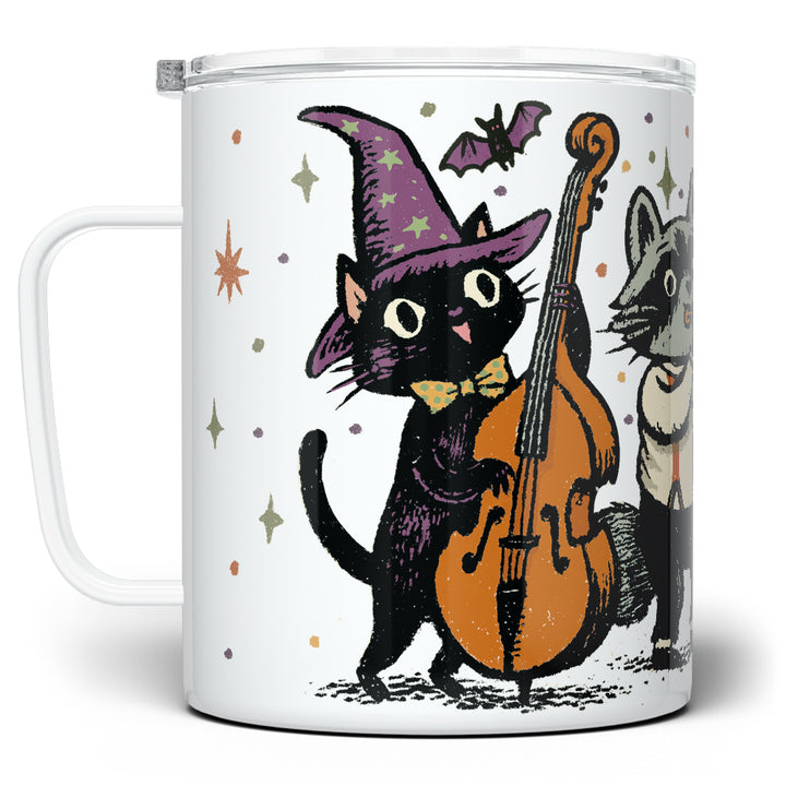 Halloween Jazz Band Insulated Travel Mug