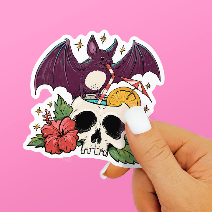 Tiki Bat Sticker