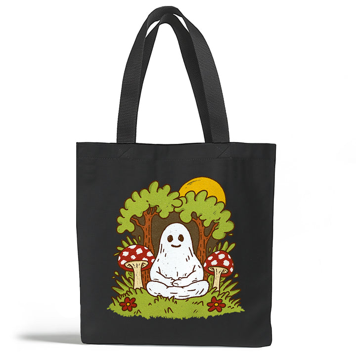 Meditating Ghost Tote Bag