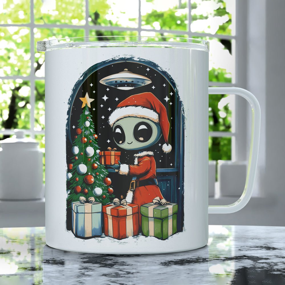 Alien Christmas Insulated Travel Mug - Loftipop