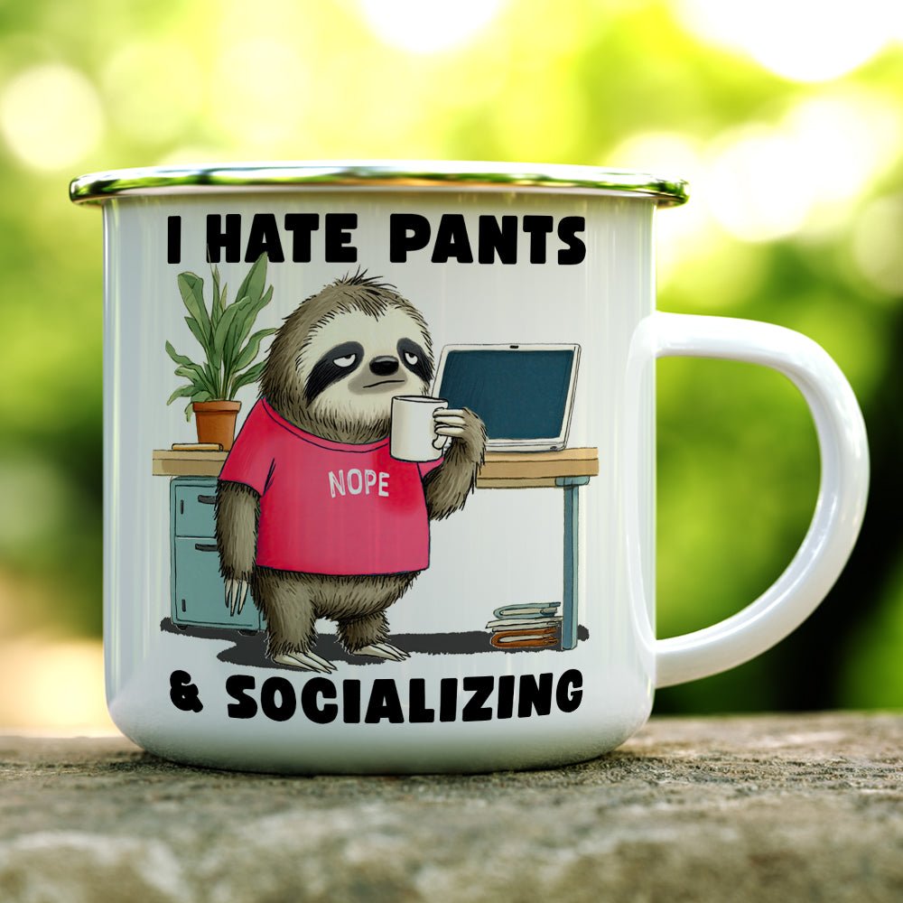 Antisocial Sloth Camp Mug - Loftipop