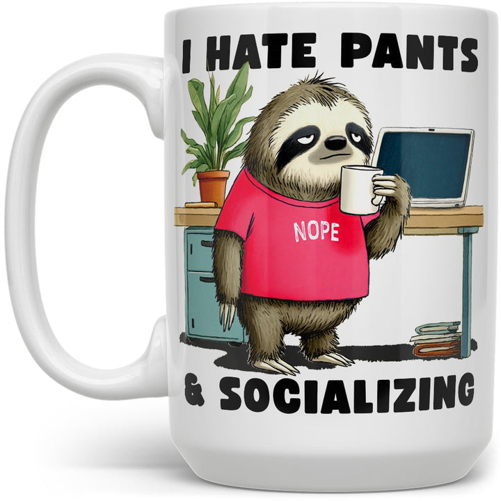 Antisocial Sloth Mug - Loftipop
