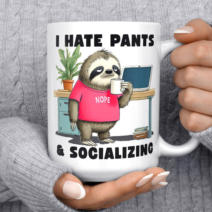 Antisocial Sloth Mug - Loftipop