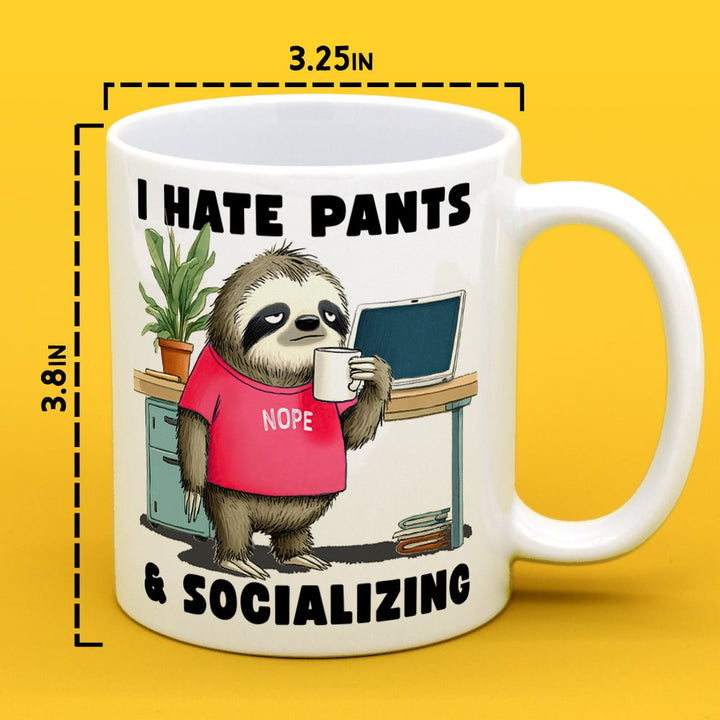 Antisocial Sloth Mug - Loftipop
