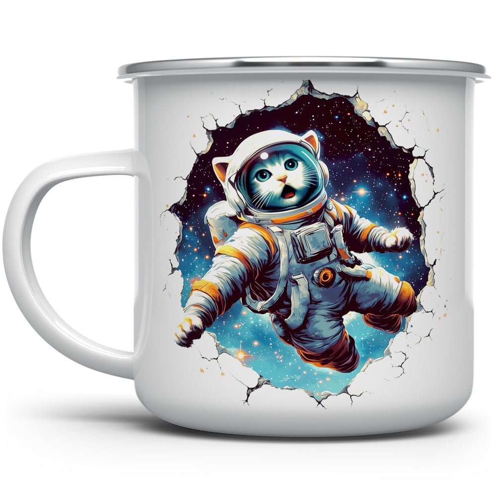 Astronaut Cat Camp Mug - Loftipop