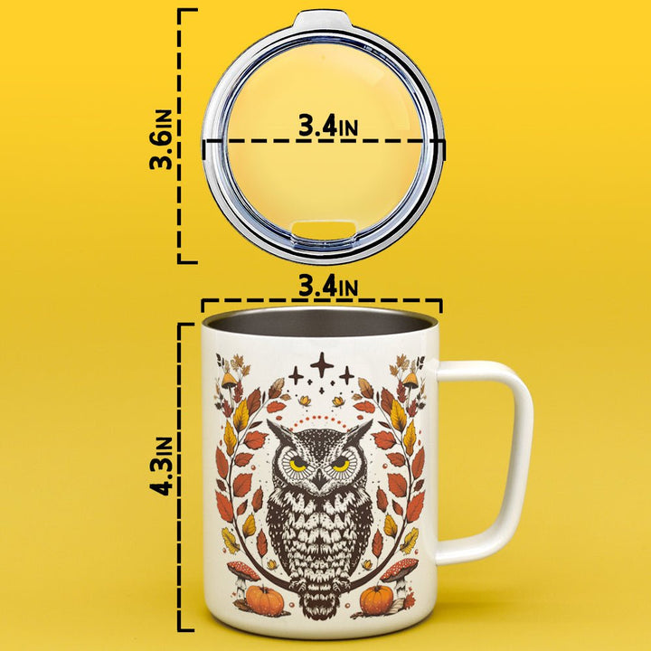 Autumn Owl Insulated Travel Mug - Loftipop